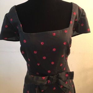 Adorable retro lady bug dress